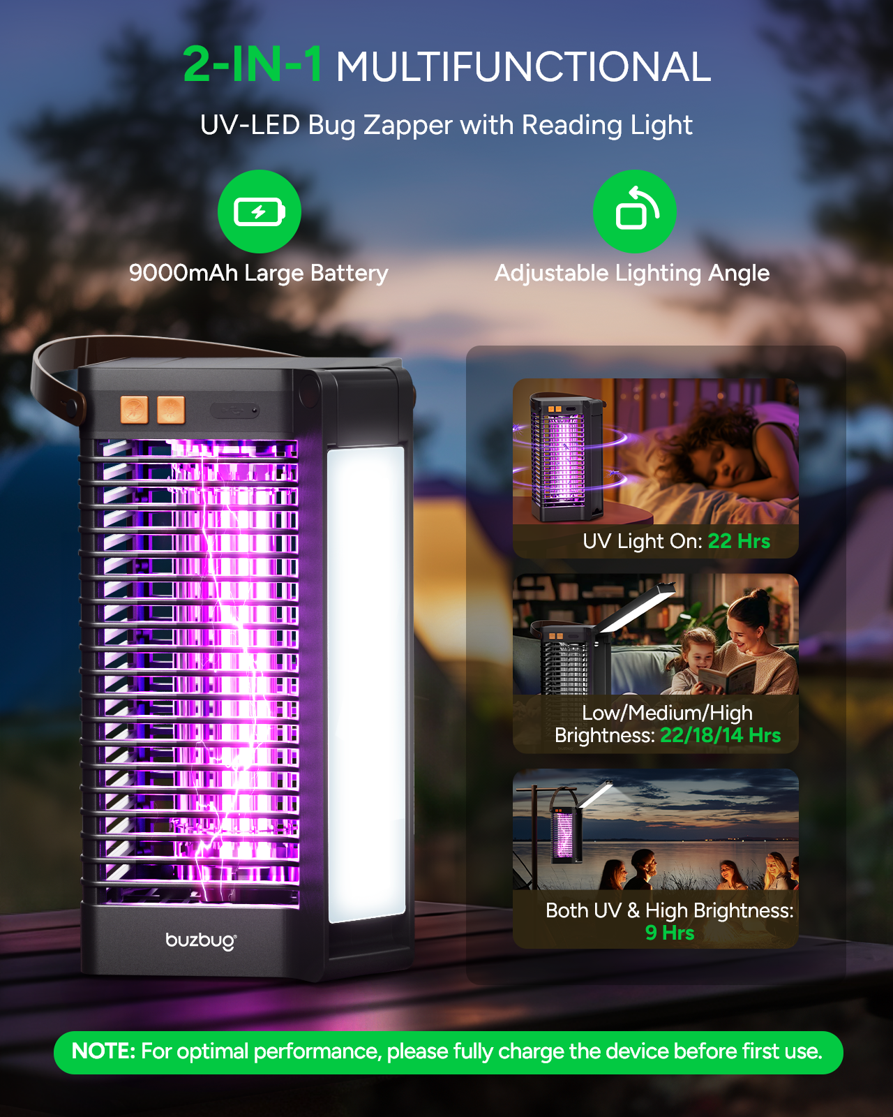 Buzbug MO-019B Outdoor Bug Zapper