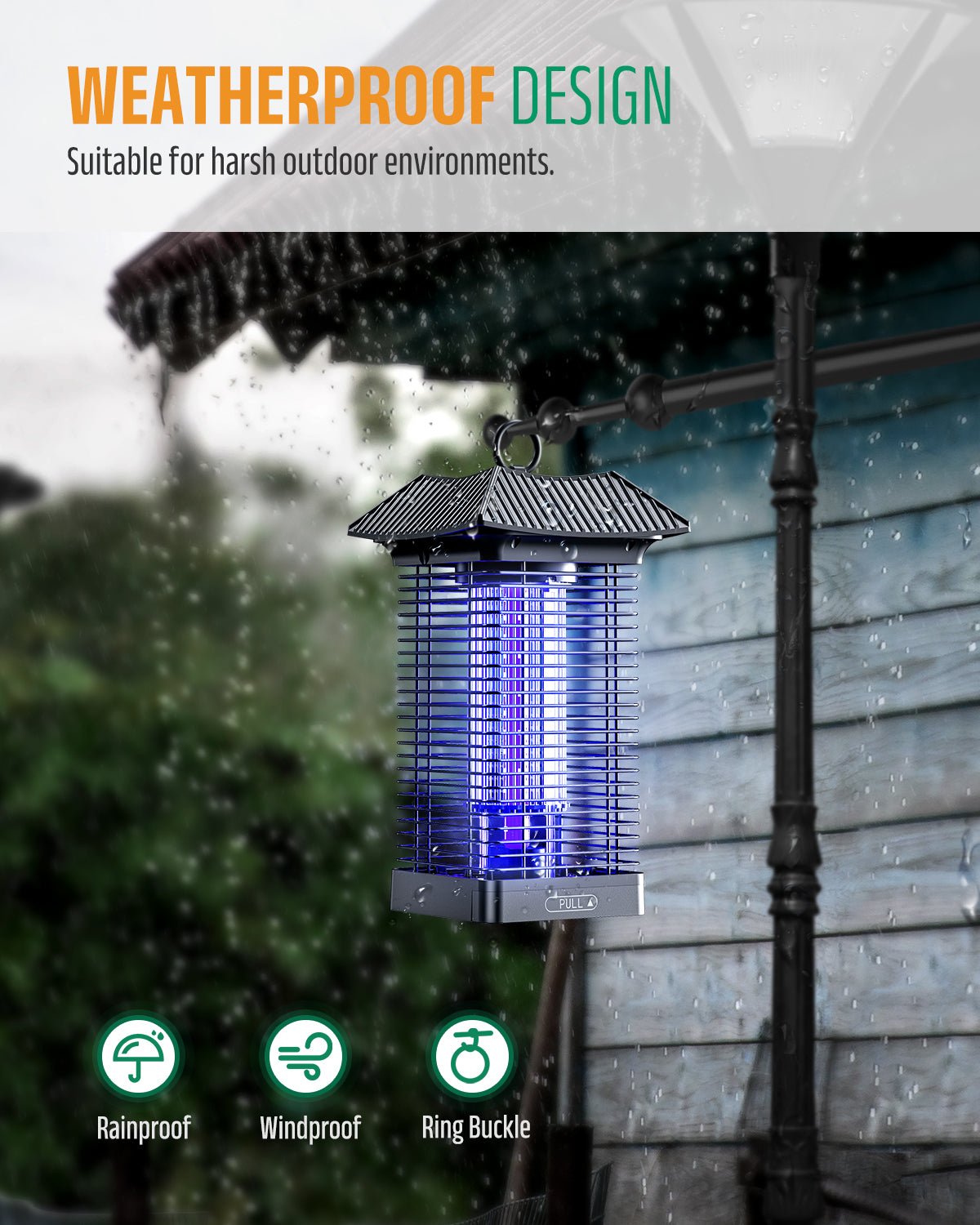 Buzbug MO005B Outdoor LED Bug Zapper