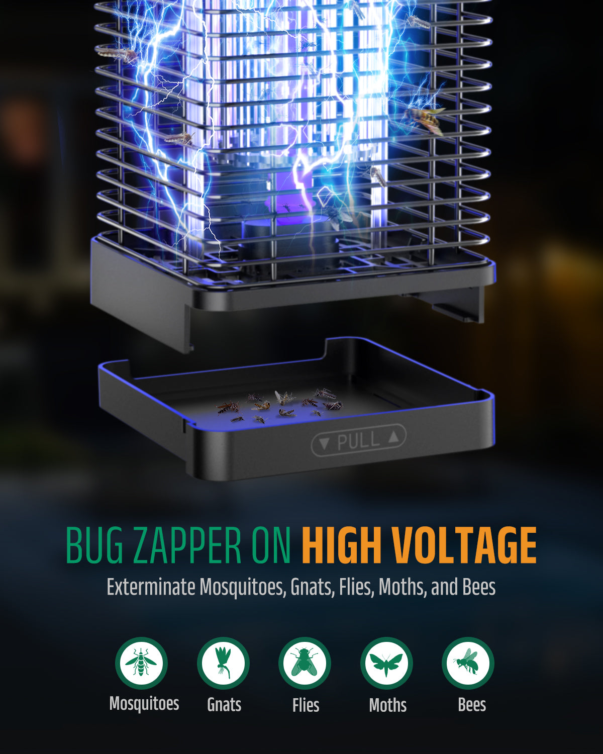 Buzbug MO005B Outdoor LED Bug Zapper
