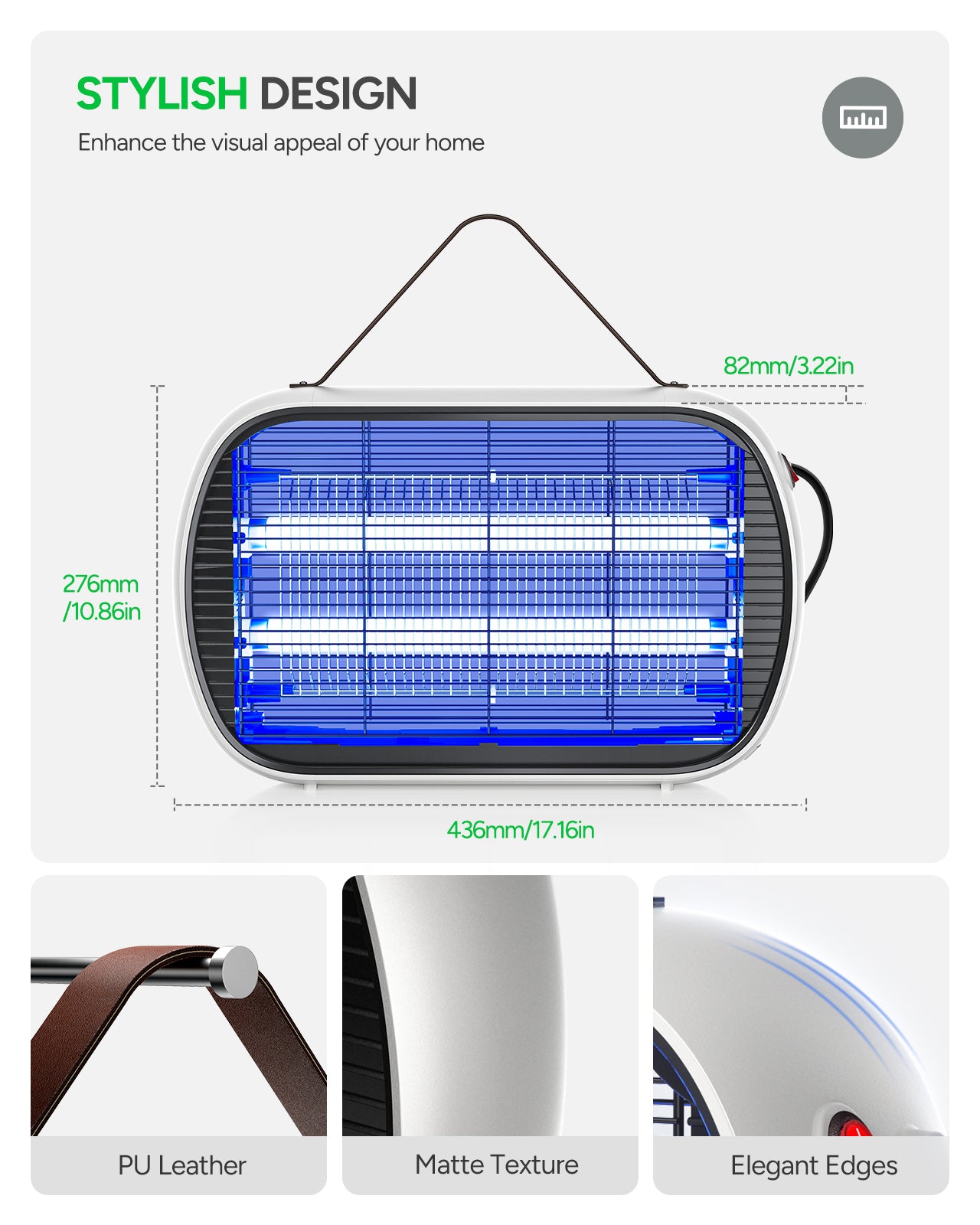 Buzbug MA015 Indoor Bug Zapper - White